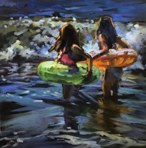Wading for a Ride by Karen Bruson